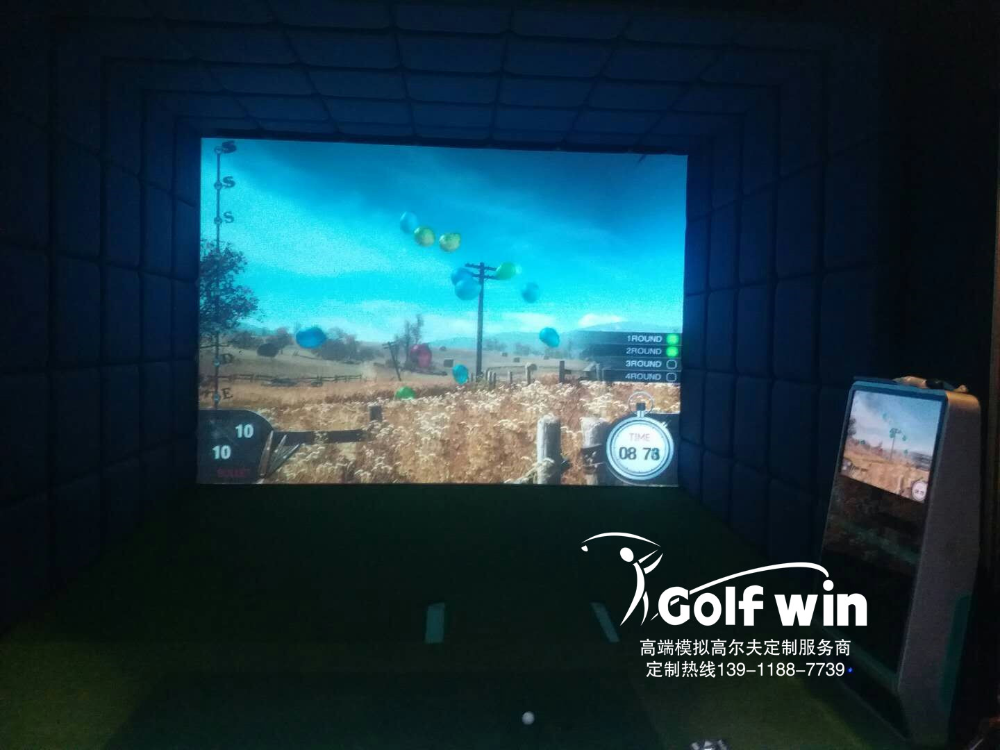 喜報：常州市武進區(qū)某別墅室內高爾夫+模擬射擊系統(tǒng)已驗收